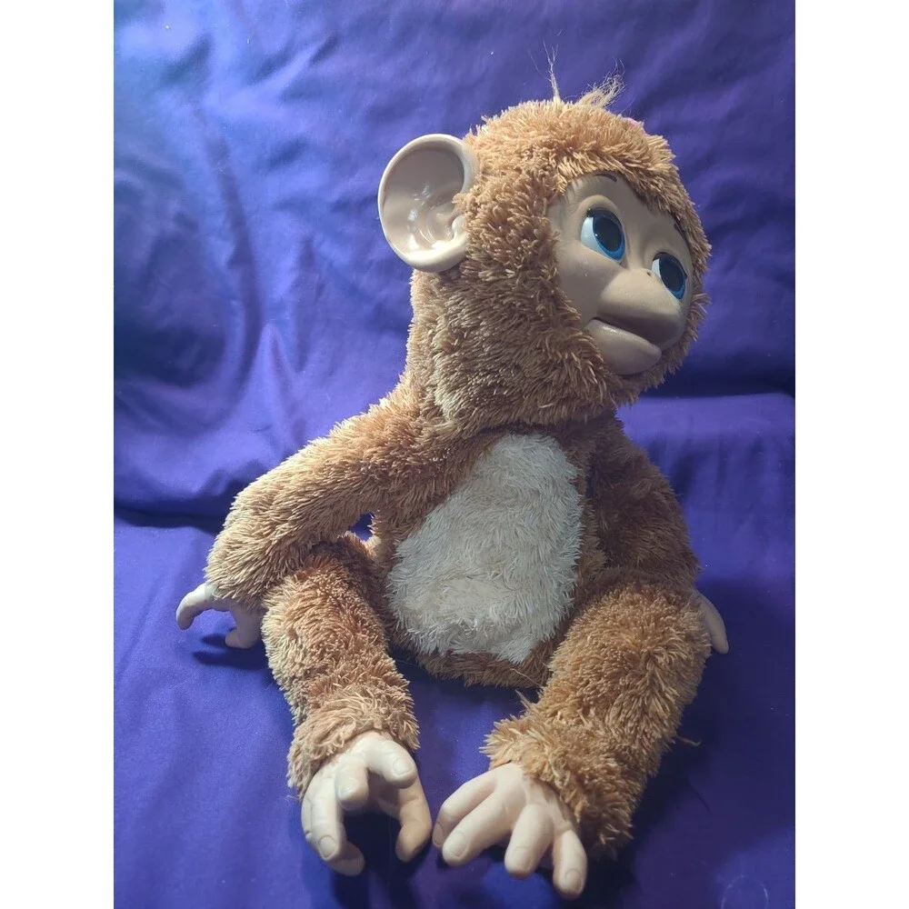 Vintage 2012 Hasbro FurReal Friends - Cuddles My Giggly Monkey -TESTED and WORKS